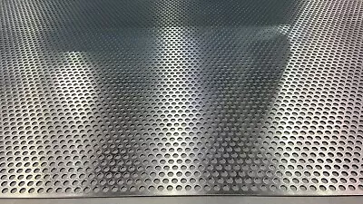 £0.99 • Buy Large Perforated Aluminium Sheet Metal Plate Mesh 1x2m 10mm Ø 2mm Thickness