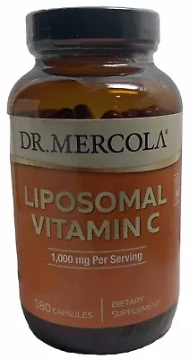 Dr. Mercola Liposomal Vitamin C 1000mg 180 Count Exp 05/24 • $34.50