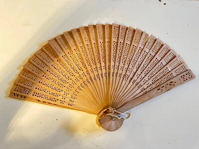 $5 • Buy 1 Folding Hand Held Wooden Fan Sandalwood Vintage Handheld Fan Chinese Style Fan