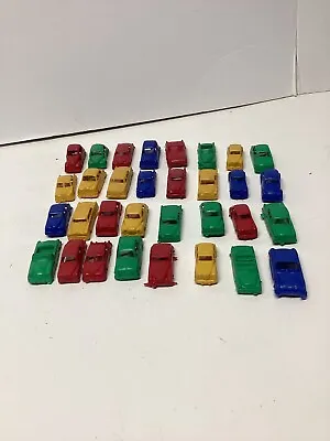 VINTAGE TINY SMALL PLASTIC TOY CAR LOT Of 32Cars 1950s-60s • $29.99