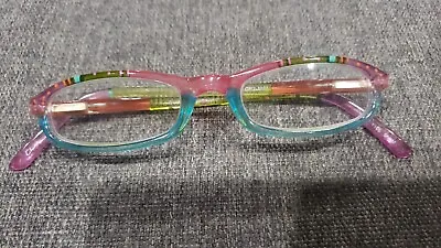 Pre-owned Handpainted Magnivision Multi Colored Reading Glasses 2.0 Strenght • $10