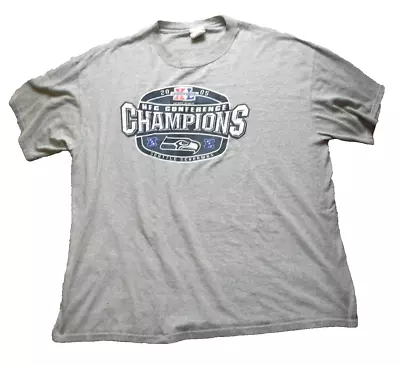 VTG Seattle Seahawks Shirt Adult 2XL NFC Conference Champions NFL Superbowl Mens • $24.99