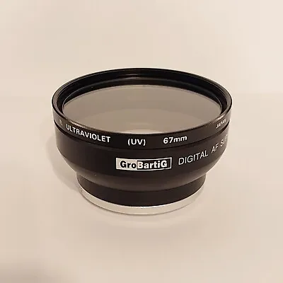 Vintage GroBartiG Digital AF Super Wide Angle 0.45x UV 67mm + Camera Lens Cap • $40