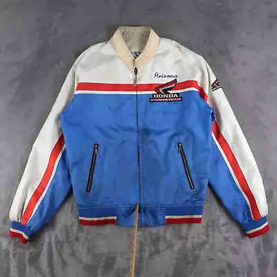 Vintage Honda Racing Team Reversible Motorcycle Jacket Size S Wing Made In Japan • $118.88
