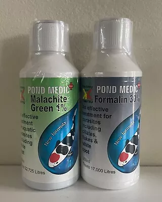 Kockney Koi Pond Medic Malachite Green + Formalin Twin Pack 250ml • £18.40