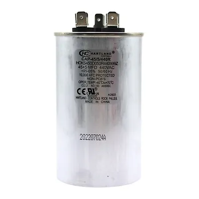 45/5uf MFD 370/440v Dual Run Round Air Conditioner And Furnace Capacitor  • $13.47