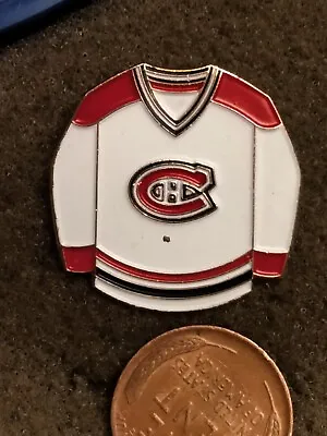 Montreal Canadiens Hockey NHL White Jersey Hat Lapel Pin • $5.99
