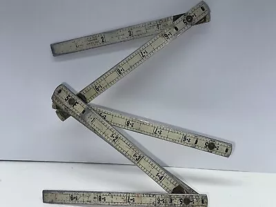 Vintage Woodmark Industries Metal 6’ 72  Folding Carpenter Ruler USA  No. 6-002 • $12.95