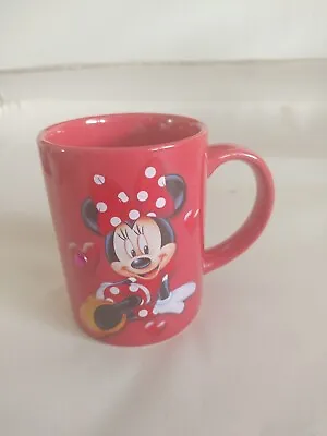 Minnie Mouse  It's All About Me  Red Mug Coffee Disney Jerry Leigh 12 Oz MINT • $21.99