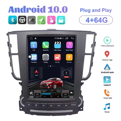 Stereo Radio Player Gps Android Touch Screen Fm 4+64g For Acura Tl 2004-2008 Car • $588