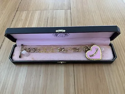 £45 • Buy Juicy Couture Heart Charm Bracelet Gold