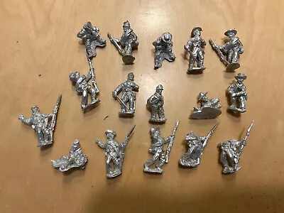 28mm Metal American Civil War Union And Confederate Wounded X16 Figures. • £14