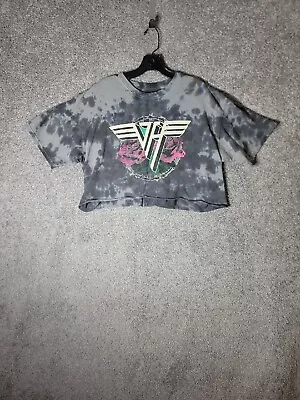 Van Halen Cropped Tie-dye T-Shirt Modified Cropped Tee Official Print Size M/L • £8.50