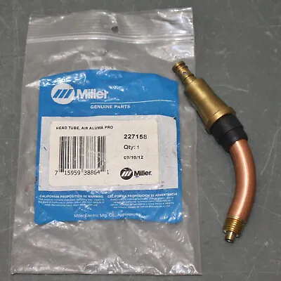 Miller 4  Short Head Tube Assembly 227158 Brazed 60° For Air / XR Aluma Pro • $119.95