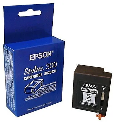Canon BC01  BC02 - STYLUS 300 BLACK Genuine Epson S020031  Ink Cart. • £3.50