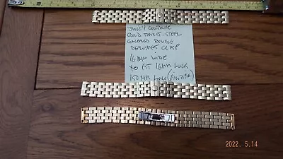 £4.99 • Buy Juicy Couture 16 Mm Gold Tone Stainless Steel Watch Bracelet. 150 Mm Long.