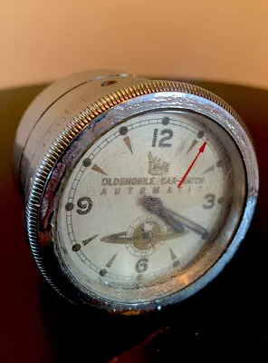 $96 • Buy Vintage Accessory Oldsmobile Automatic Car-Watch Steering Wheel Clock By MARR