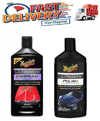 Meguiar's Car ULTIMATE COMPOUND & POLISH Combo Waxing Glaze Max Gloss • $35.99