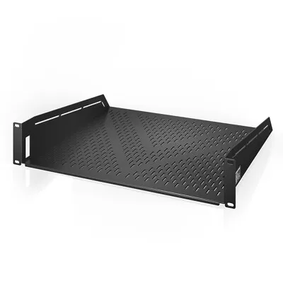 AC Vented Cantilever 2U Universal Rack Shelf 16” Deep For 19  Equipment Racks • £55