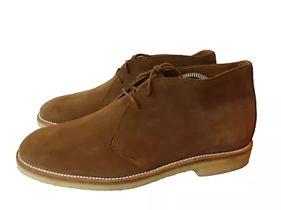 J. Crew Shoes Mens 10.5 Rich Brown Suede Desert Chukka Ankle Boots G1990 NWOB • $65.19