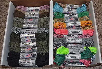 3/32  Inch Tactical Nylon Cord 4 Strand Paracord 275 Pound Test MADE IN THE USA • $10.99