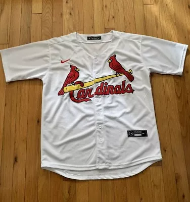 Nike Albert Pujols St Louis Cardinals Baseball Jersey Mens Medium White MLB • $28.50