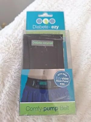 Diabete-ezy Black Mesh Comfy Pump Insulin Pump Belt Size Large 85 Cm To 100cm • £12.99