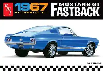 1/25 Scale Model Kit 1967 Ford Mustang GT Fastback By AMT -Skill 2 AMT1241 • $29.95