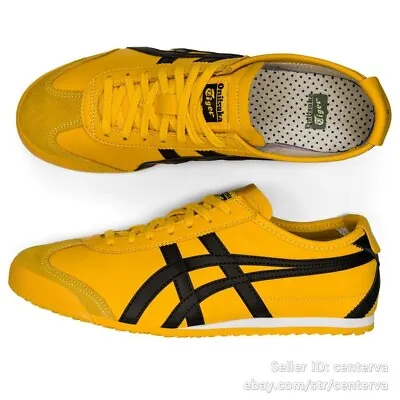 Onitsuka Tiger MEXICO 66 Yellow/Black Shoes 1183C102-751 Iconic Unisex Footwear • $69.61