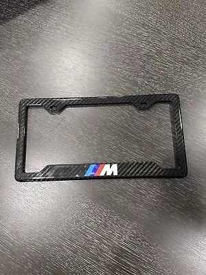 Bmw M Real Carbon Fiber License Plate Frame  • $36.16