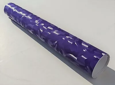 18 Styles Of PURPLE Self Adhesive Vinyl Wrap - ANY SIZE - BUBBLE/AIR FREE - Car • £39.99