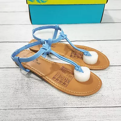 Montego Bay Club Meade Knot Thong Sandals Women's Size 6.5 - Blue • $15.99