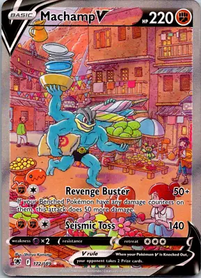 Pokemon Card Machamp V 172/189 Astral Radiance Full Alt Alternate Art NM • $130