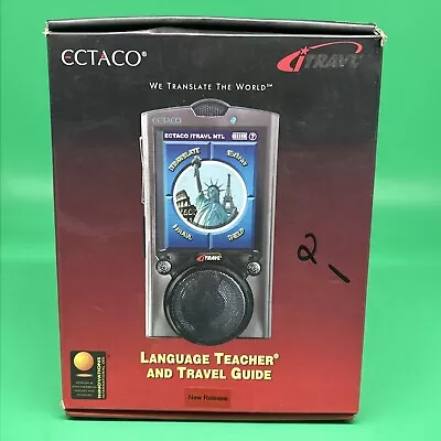 ECTACO ITRAVL NTL-8W Electronic Speech To Speech Translator 8 Languages #B4 • $0.99