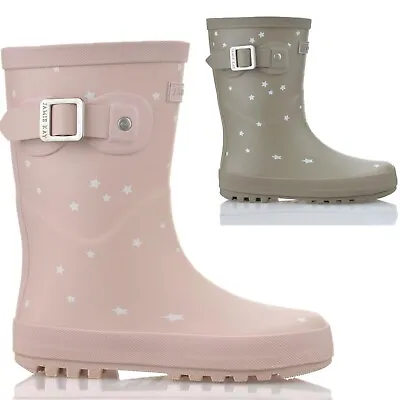 Kids Girls Infants Wellies Waterproof Winter Rain Wellington Shoes Boots Size Uk • £9.90