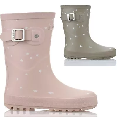 Kids Girls Infants Wellies Waterproof Winter Rain Wellington Shoes Boots Size Uk • £7.99