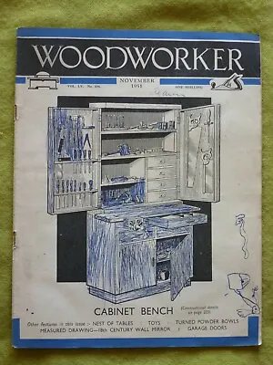 Woodworker / Nov 1951 / Cabinet Bench / Garage Doors • £6.49