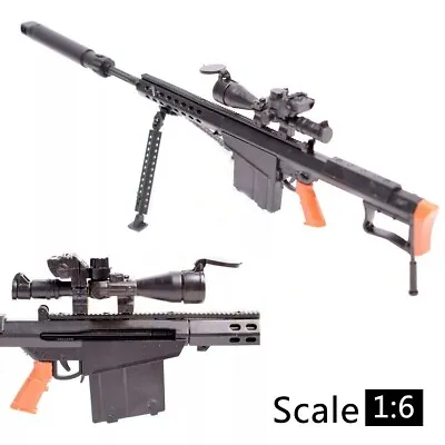 1/6 Scale M82A1 Sniper Rifle Gun Weapon Military For 12  Action Figure Soldier • £5.99