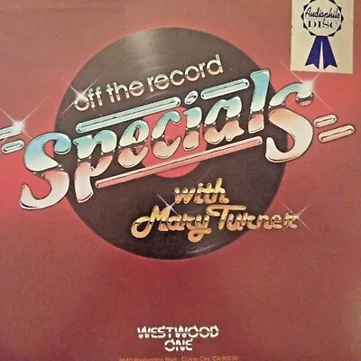 RADIO SHOW: OFF THE RECORD SPECIAL W/MARY TURNER 3/23/92 BONNIE RAITT TRIBUTE • $44.99