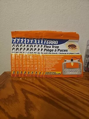 Lot Of 10- Terro Flea Trap~ Glue Board Refills ~ Flea Control ~ 3 Ea. (30 Total) • $32.99