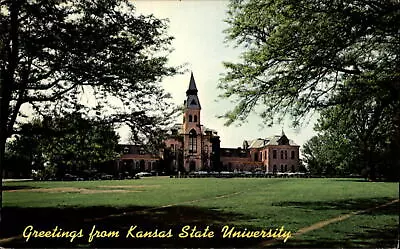 Manhattan Kansas University Administration Building Unused Vintage Postcard • $3.42