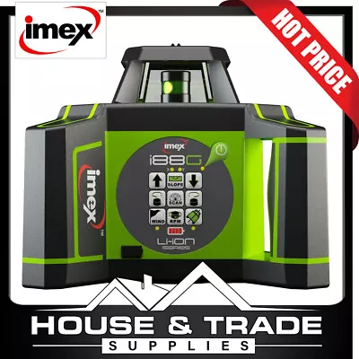 Imex Rotating Laser Level 600m GREEN BEAM Horizontal & Vertical I88G • $1949