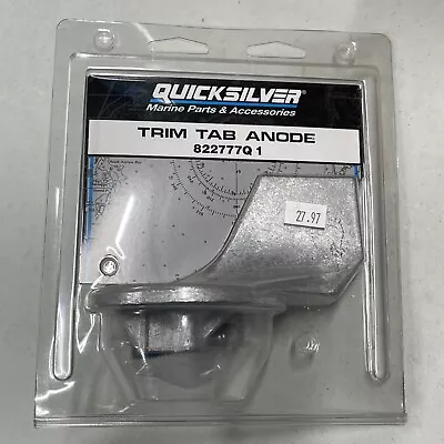 Quicksilver 822777Q1 OEM Trim Tab Anode For All Mercury Mercruiser Engines (NEW) • $19.95