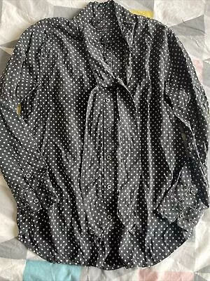 £50 • Buy Equipment X Kate Moss 100% Silk Star Tie/pussy Bow Shirt M Rrp £300