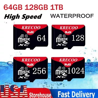 Micro SD Memory Card High Speed TF Class 10 1TB 256GB 128GB 64GB TF Card Lot • $1.99