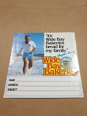 Wide Bay Bakeries Sticker Book Label 80's Or 90's Hayden Kenny • $5