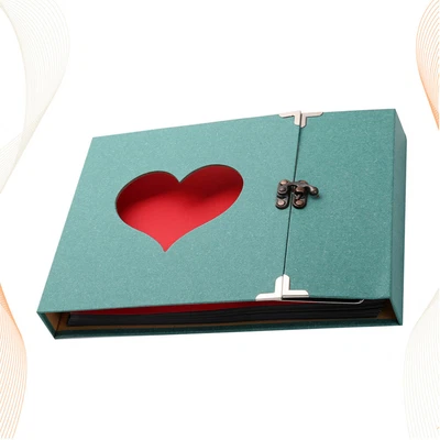 £16.07 • Buy  Hardcover DIY Scrapbook Photo Album Homemade Memory Book Album Heart Design