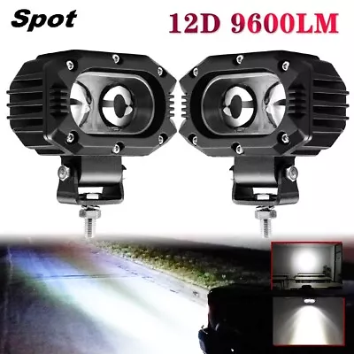 Led Work Light Bar 4  96W Spot Pods Off Road For Motorcycle SUV Truck Boat 4x4 • $31.99