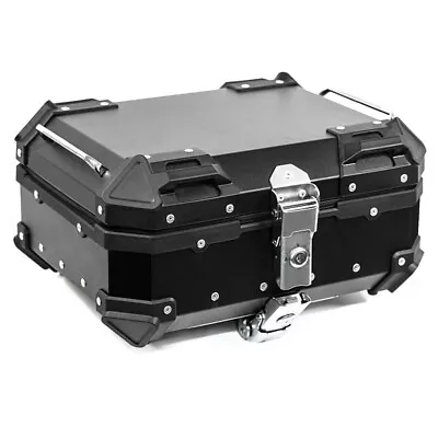 Motorcycle Aluminium Top Box Bagtecs XB22 Top Case 22 Liters Black • $289.99