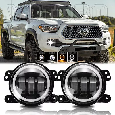 Pair 4  Inch LED Driving Fog Light Spot Pods For Toyota Tundra Tacoma FJ Cruiser • $49.91